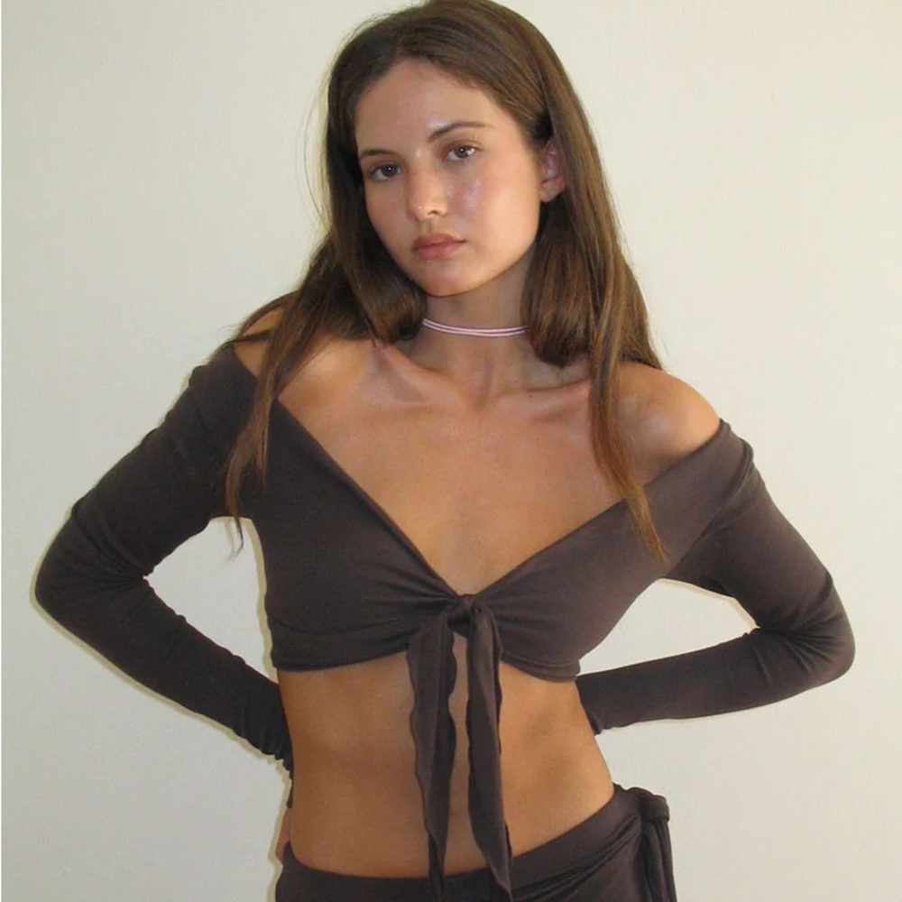 Astrid Mini Long Sleeve Crop Top